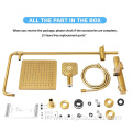 High End Bathroom Gold Luxury Shower Sets